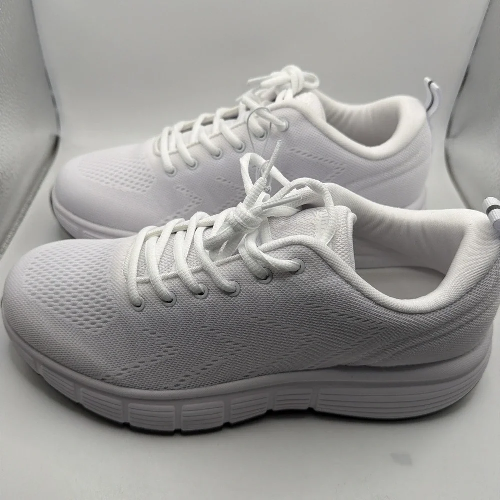 Kirkland Signature Men's‎ Sneaker Comfort Walker Shoes White - New! Size 9
